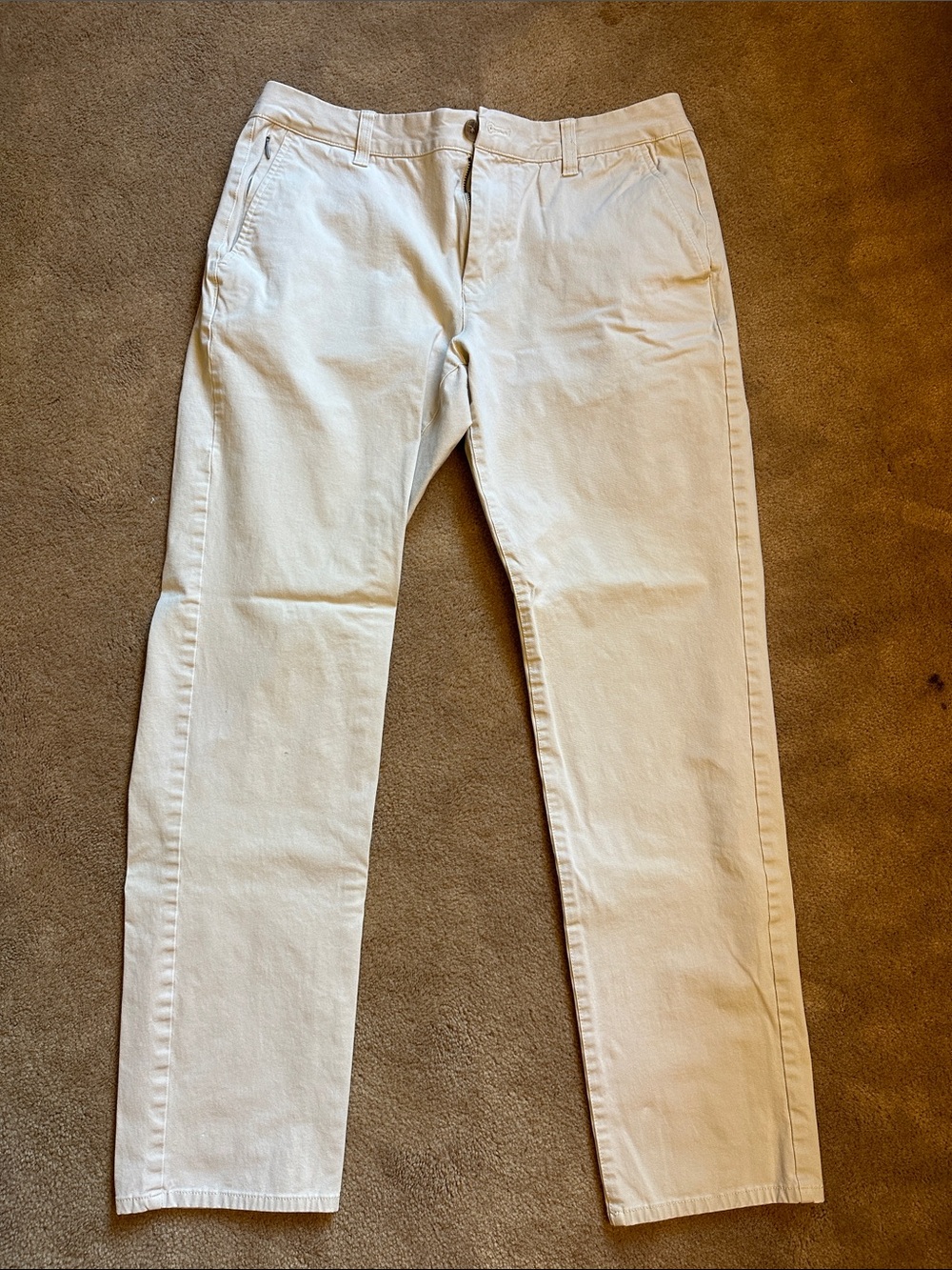 Bonobos Men’s Slim Pants in Cream (32x32)
